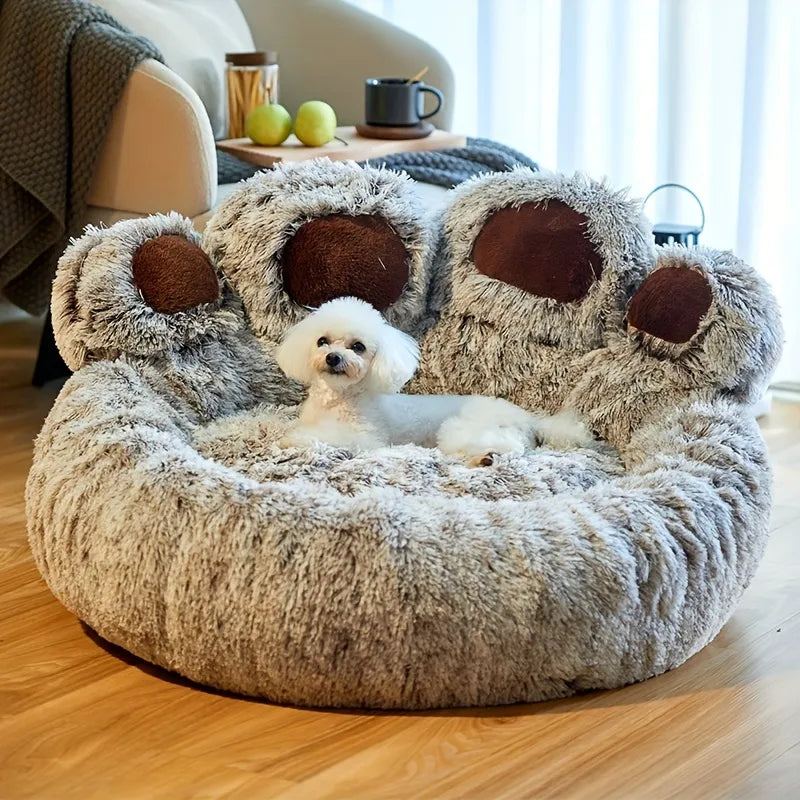 Cama Urso em Forma de Pata, Confortável para seu Pet Dormir