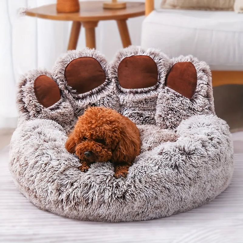 Cama Urso em Forma de Pata, Confortável para seu Pet Dormir