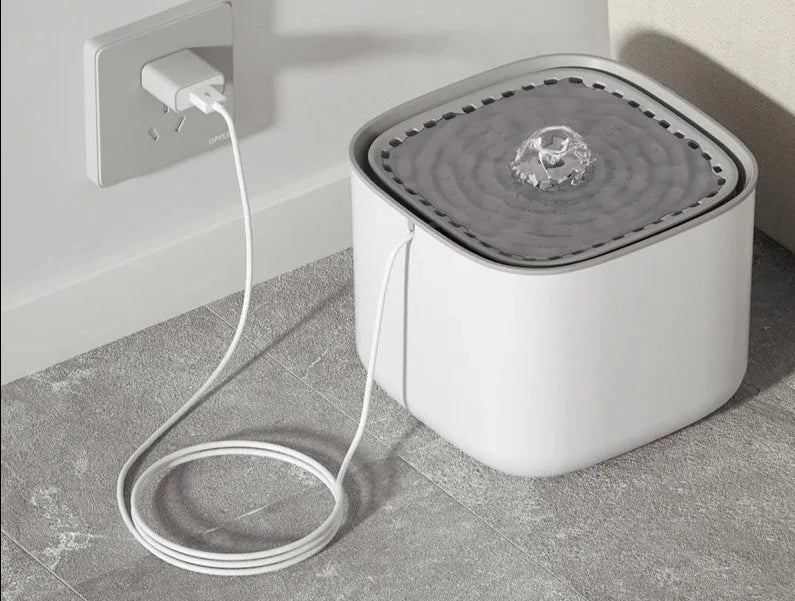 Fonte de Água Filtrante de Grande Capacidade Para Cães e Gatos, Auto Recircular o Filtro, Bebedor Elétrico, USB, 3L