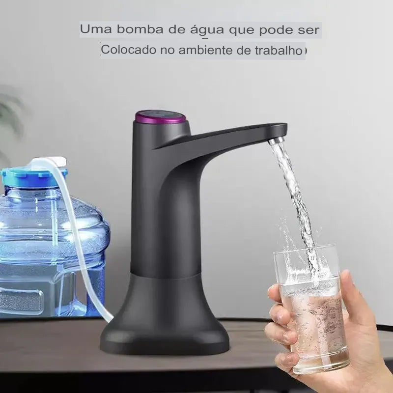 Bomba de água de barril elétrico sem fio, inteligente pressurizado, água purificada água automática dispensador, bomba tipo barril simples.