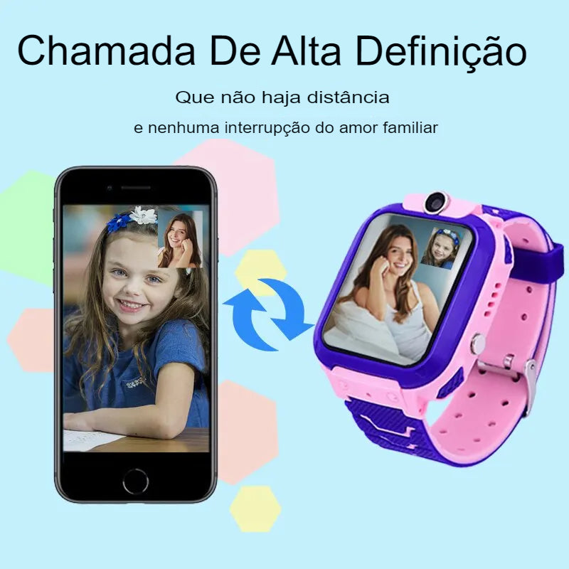 Q12 Impermeável Relógio Inteligente para Crianças, 2G Chamada Telefone, Mãe, Crianças Monitor GPS, Menino, Meninas, SOS, Esportes, Relógios Digitais, Rastreador