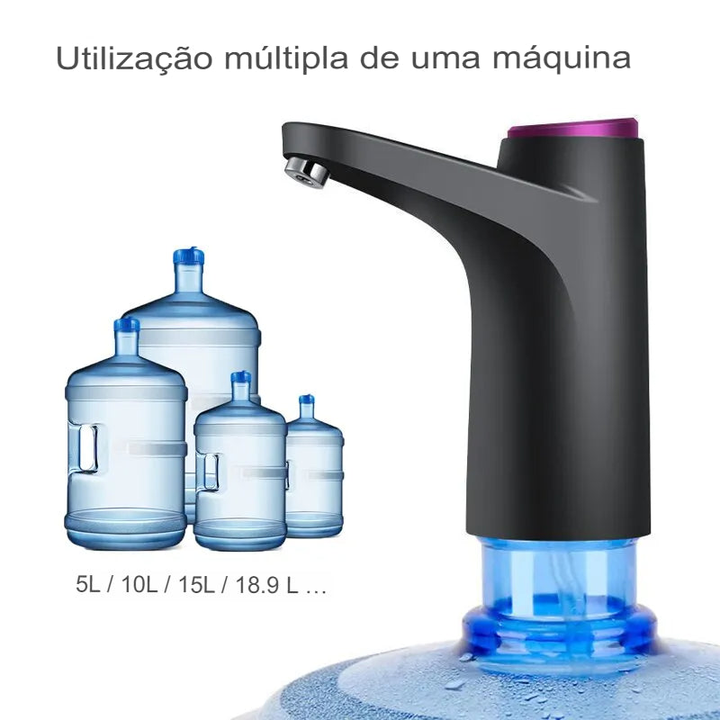 Bomba de água de barril elétrico sem fio, inteligente pressurizado, água purificada água automática dispensador, bomba tipo barril simples.