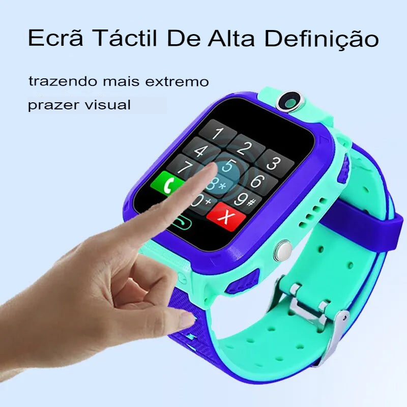 Q12 Impermeável Relógio Inteligente para Crianças, 2G Chamada Telefone, Mãe, Crianças Monitor GPS, Menino, Meninas, SOS, Esportes, Relógios Digitais, Rastreador