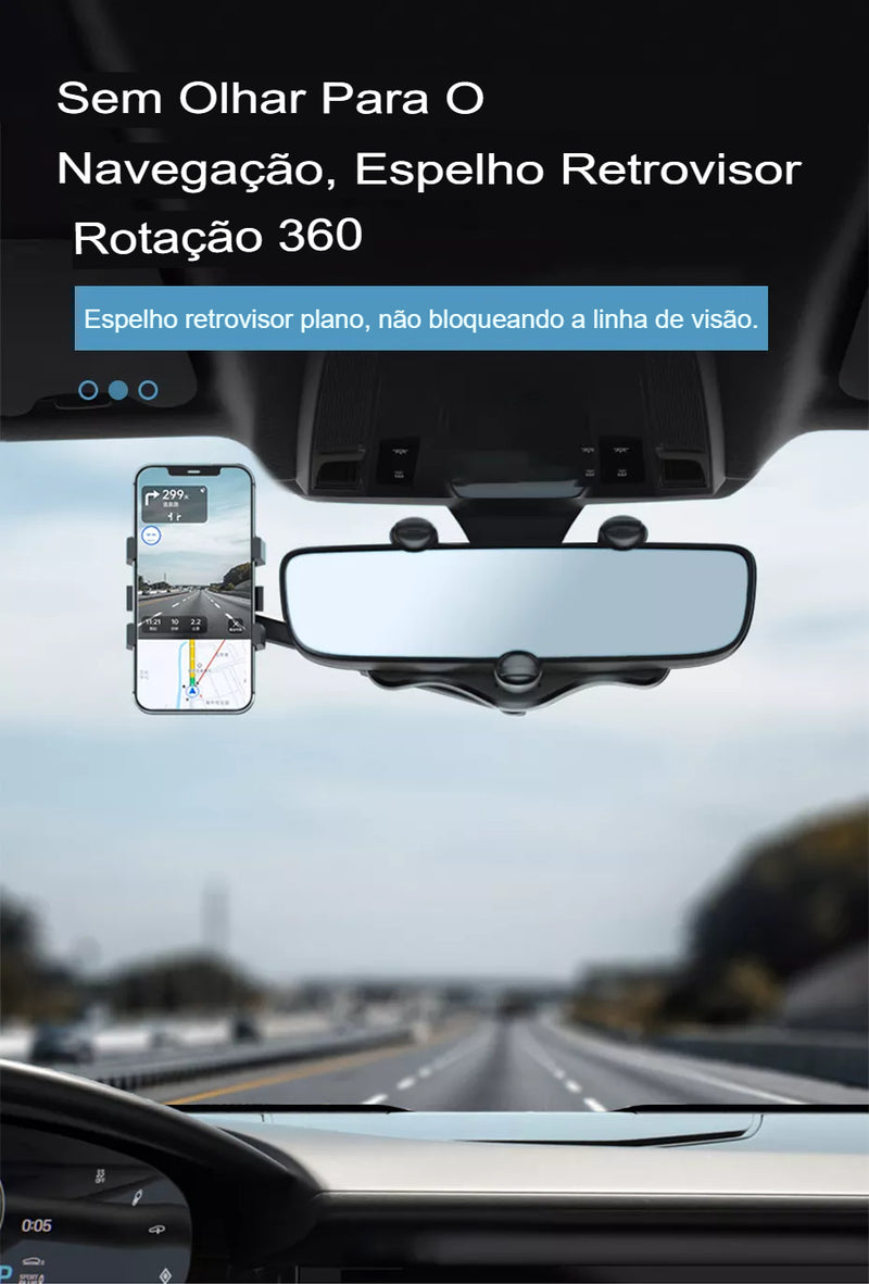 Suporte Para Carro No Retrovisor 360 graus Universal